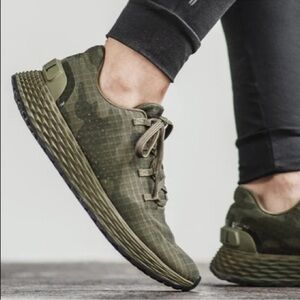 NoBull Project Ripstop Runner Dark Forest Green Camo Training Sneakers Shoes 9